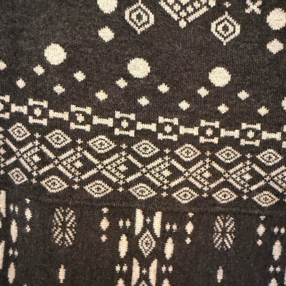 41 Hawthorn Dark Grey and White Geometric Midi Dress - Picture 3 of 11
